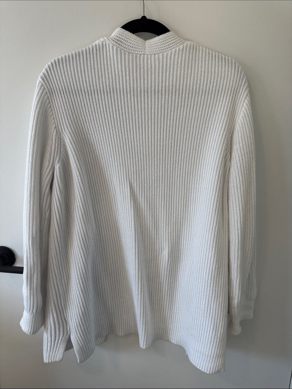 Madewell Open Front White Ribbed Cardigan - Picture 2 of 5